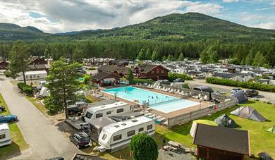 Swimming pool at First Camp Bø.