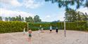 Sand volleyball court at First Camp Bø.