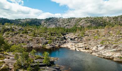 the pot holes in Nissedal