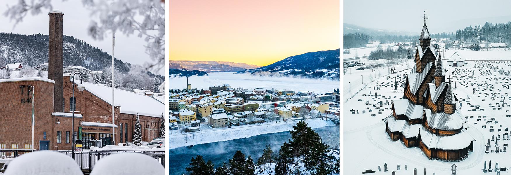 Winter banner for Notodden